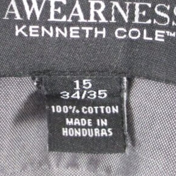 AWEARNESS KENNETH COLE GREY BUTTONDOWN SHIRT + TIE - Picture 13 of 16